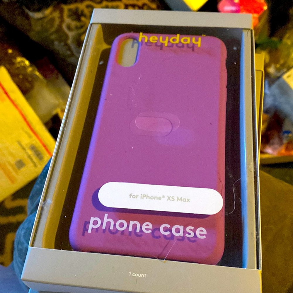 New Heyday for iPhone XS Max. Sealed phone cases in light purple